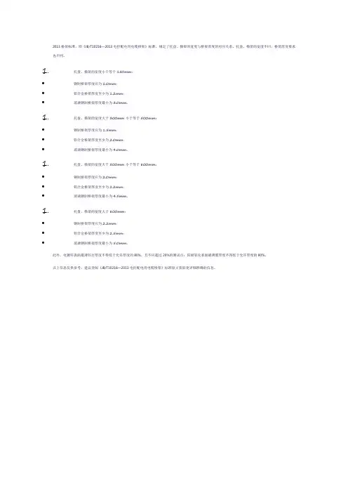 2013桥架标准