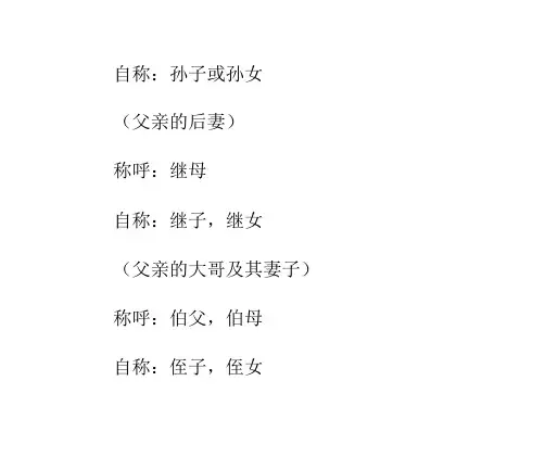家庭称谓大全妈妈再也不用担心我叫错了称呼