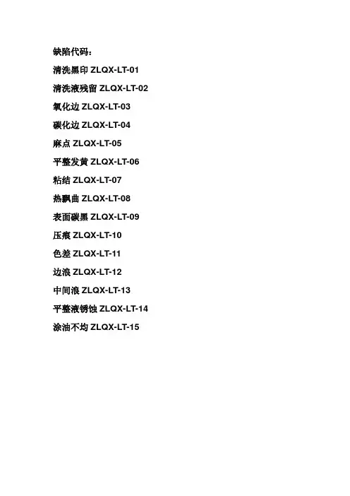 退火冷轧钢带产品表面缺陷、产生部位及预防措施