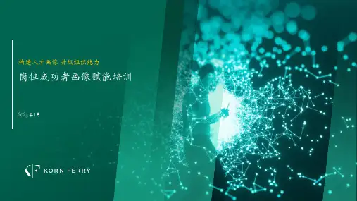 Korn Ferry 方案 构建成功者画像
