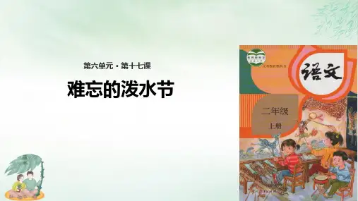 《难忘的泼水节》完美版(共15张PPT)
