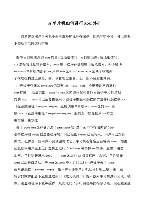 51单片机如何进行ROM外扩