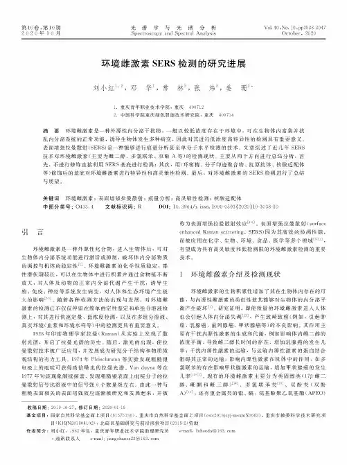 环境雌激素SERS检测的研究进展