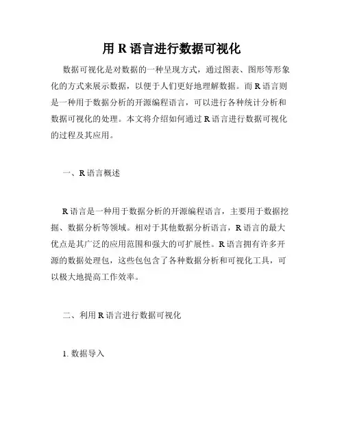 用R语言进行数据可视化