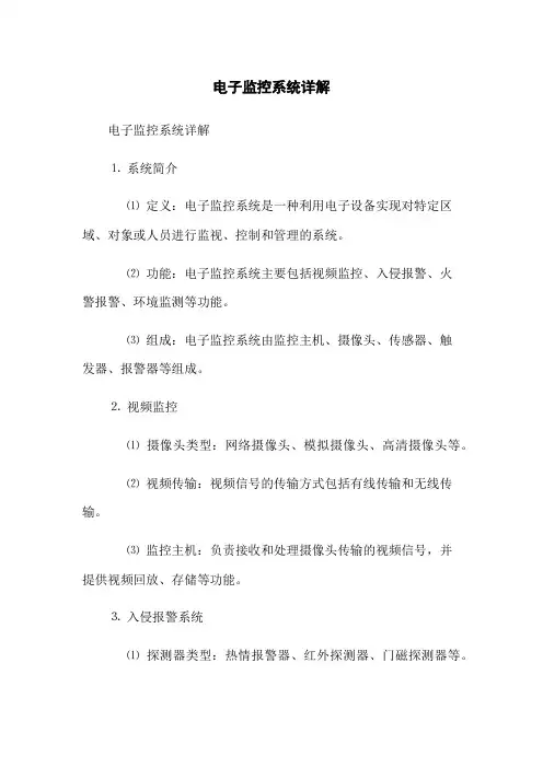 电子监控系统详解
