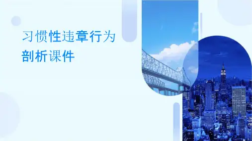 习惯性违章行为剖析课件