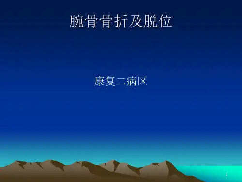 《腕骨骨折脱位》ppt课件