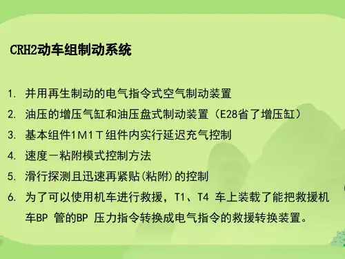 CRH2 动车组制动系统