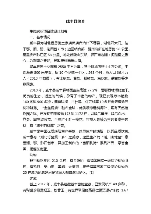 咸丰县简介