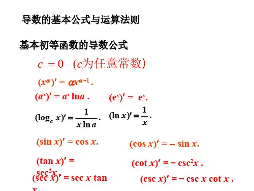 导数公式大全