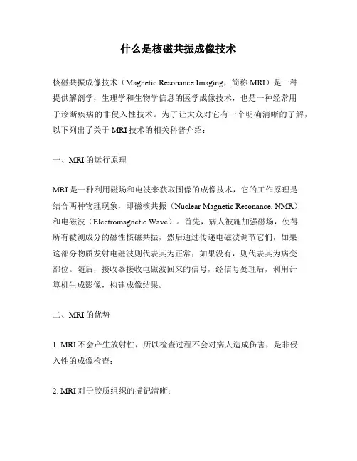 什么是核磁共振成像技术