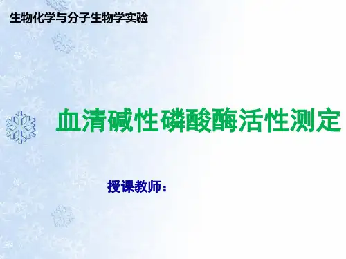 碱性磷酸酶活性测定