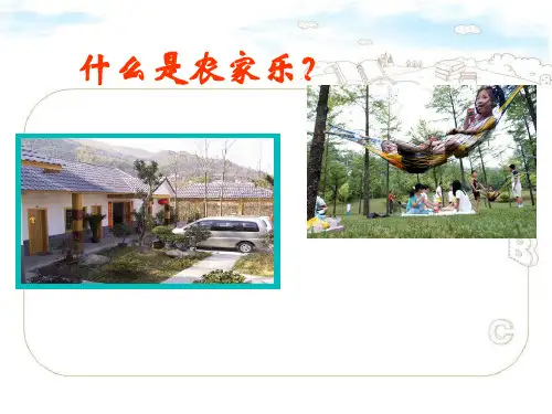农家乐设计ppt课件