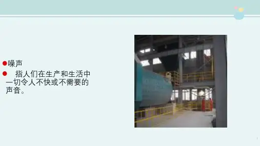 煤化工技术专业《噪声的强度和分类》