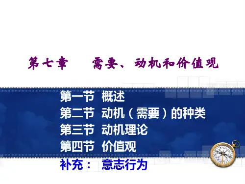 07普通心理学-动机