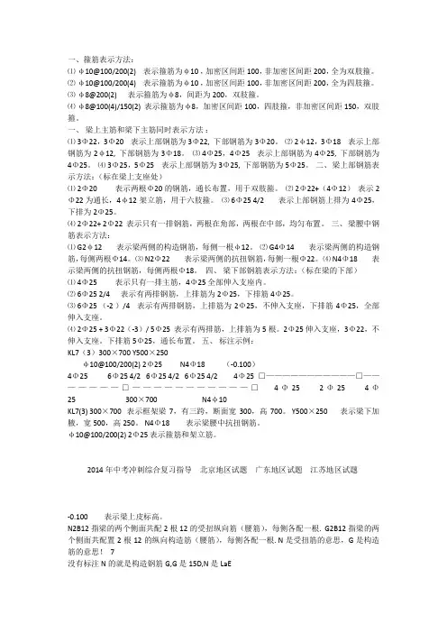 平法钢筋识图