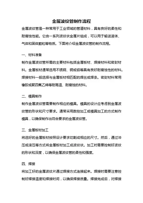 金属波纹管制作流程