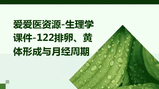 爱爱医资源-生理学课件-122排卵、黄体形成与月经周期