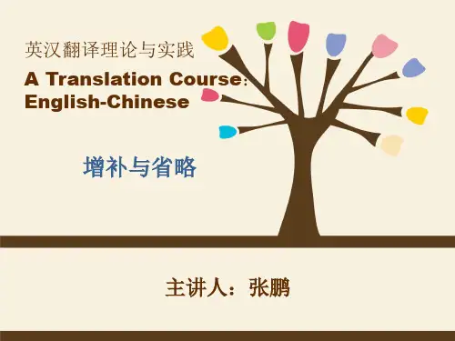 英汉翻译-5 增补与省略ppt课件