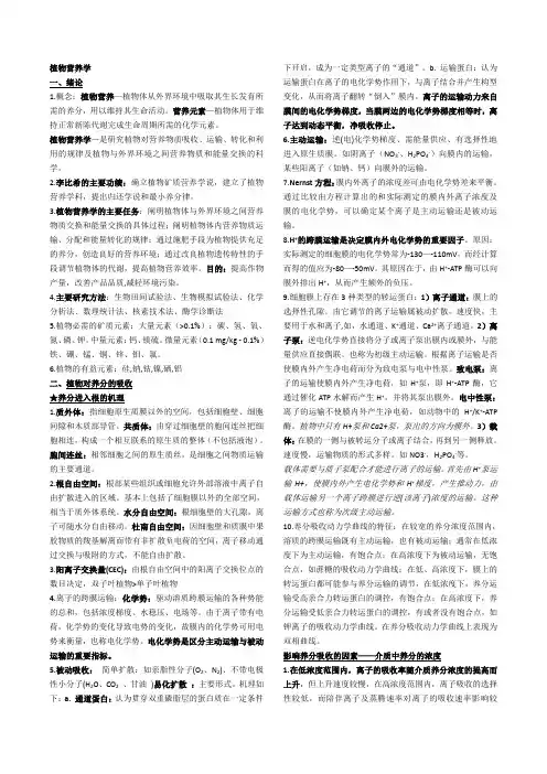 植物营养学