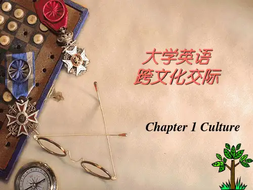大学英语跨文化交际chapter 1 Culture
