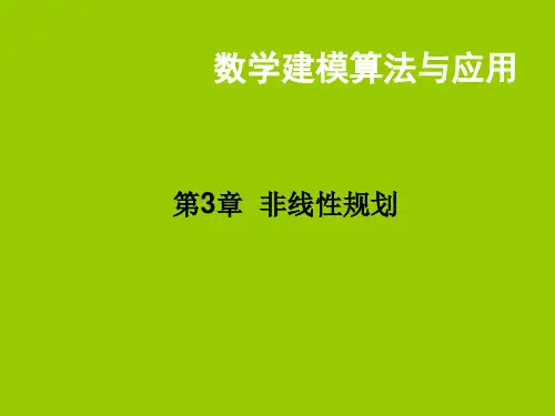 第13讲非线性规划PPT课件02