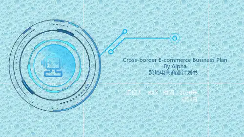 智慧跨境电商方案策划PPT模板互联网络电子商务商业计划书运营wps (4)