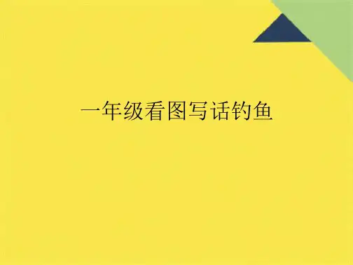 一年级看图写话钓鱼(共9张PPT)