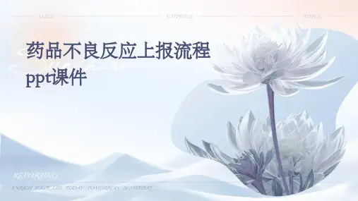 药品不良反应上报流程ppt课件