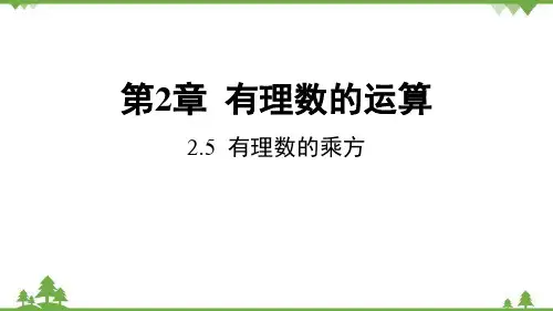 2.5 有理数的乘方 浙教版数学七年级上册课件