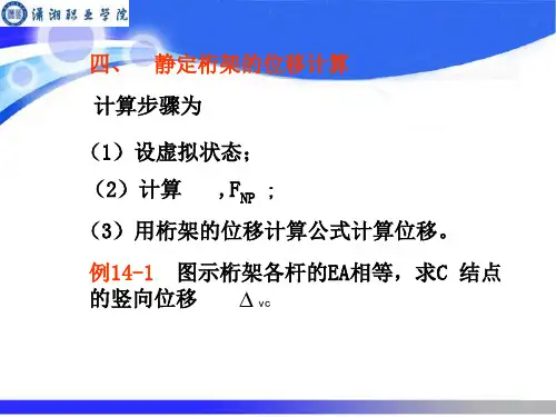 18桁架的位移计算