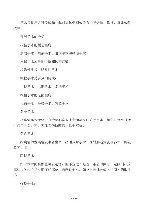 外科手术学