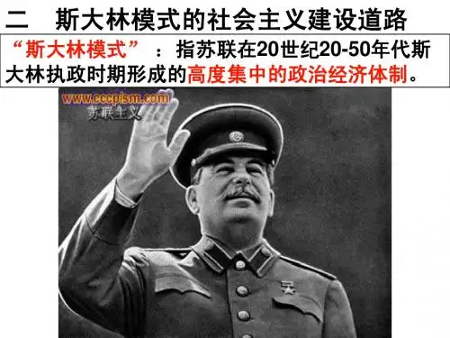 斯大林模式的社会主义建设道路松