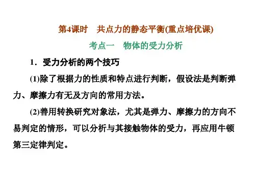 第4课时  共点力的静态平衡