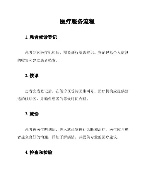 医疗服务流程