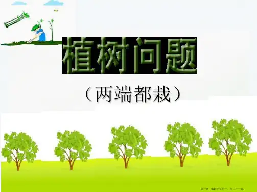 人教版《数学广角植树问题》ppt课件1
