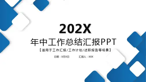 年中工作总结汇报PPT