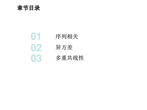 计量经济学第三章线性模型的问题和发展课件