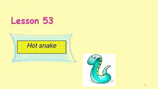 (精品)新概念2Lesson53