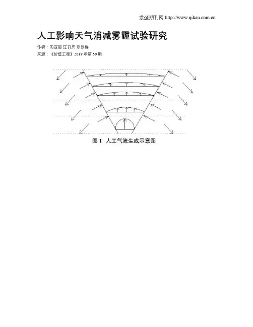 人工影响天气消减雾霾试验研究