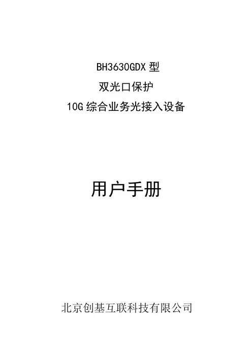 政法网公安四级网新款升级专用10G综合业务光接入设备