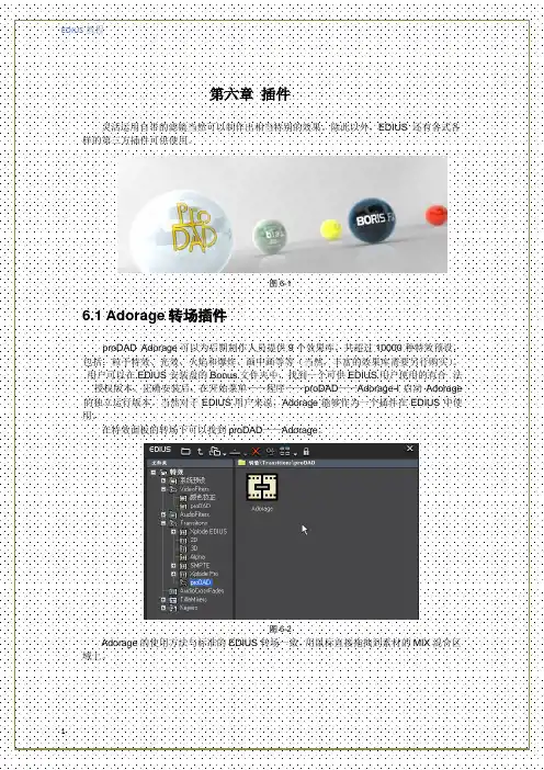 EDIUS教程六-插件