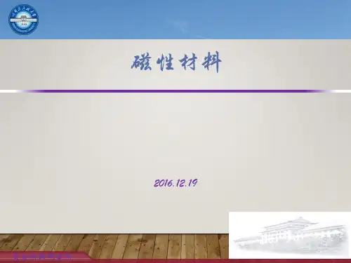 磁性材料的介绍 ppt课件