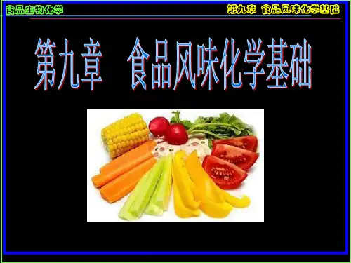 第九章食品风味化学基础