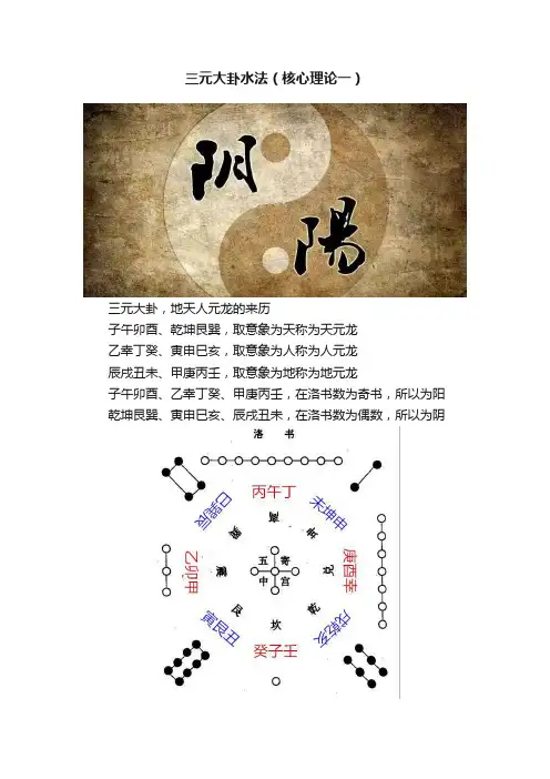 三元大卦水法（核心理论一）