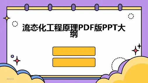 2024年度流态化工程原理PDF版PPT大纲