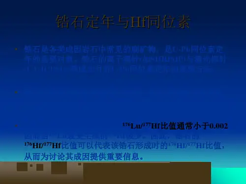 锆石Hf同位素.课件