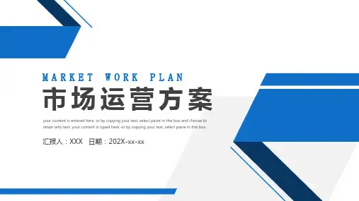 市场运营方案PPT模板