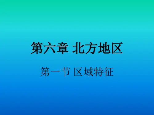 《第一节 区域特征》课件2