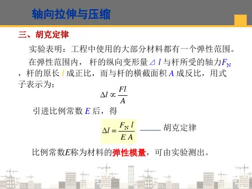 轴向拉伸和压缩—轴向拉(压)杆的变形(建筑力学)